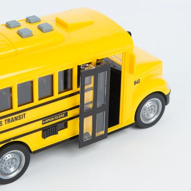 Smiki, Autobuz scolar, vehicul cu lumini si sunete, 1:20, 20 cm