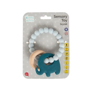 Smiki, Elefant, inel de dentitie, gri-albastru