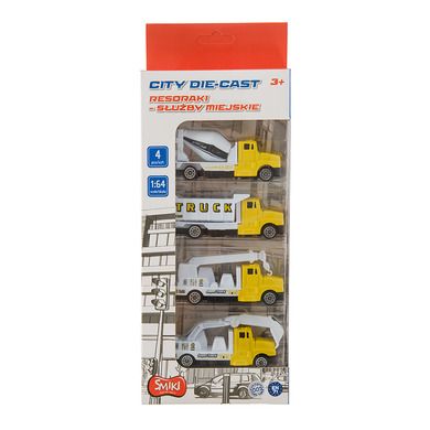 Smiki, Servicii municipale, Constructii, set de vehicule, 1:64