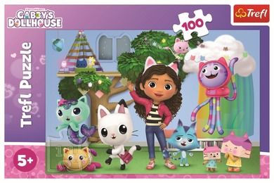 Trefl, Gabby's Dollhouse, Gabby, puzzle, 100 piese