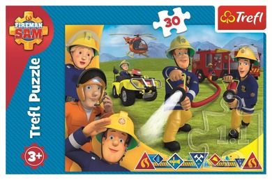Trefl, Pompierul Sam, Gata sa ajute, puzzle, 30 piese