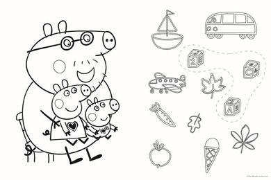Trefl, Purcelusa Peppa, Super Maxi, puzzle, 24 piese