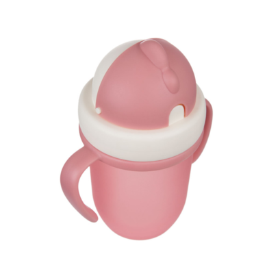 Canpol babies, canita cu pai, roz, 210 ml