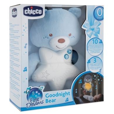 Chicco, First Dreams, Ursulet de noapte, albastru