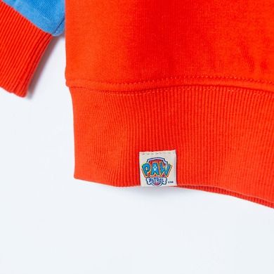 Cool Club, Bluza pentru baieti, rosu-albastru, imprimeu Marshall, Patrula catelusilor