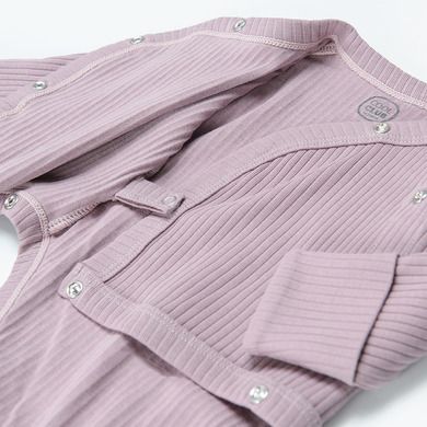 Cool Club, Body cu maneca lunga pentru fete, din tricot striat, mov