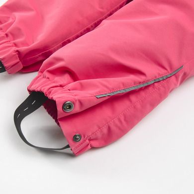 Cool Club, Combinezon ski cu gluga pentru fete, coral fluo, cu blanita
