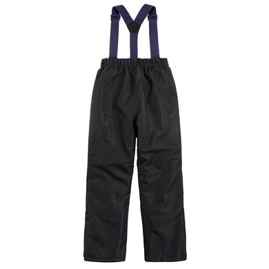 Cool Club, Pantaloni de schi cu bretele pentru fete, negru-violet