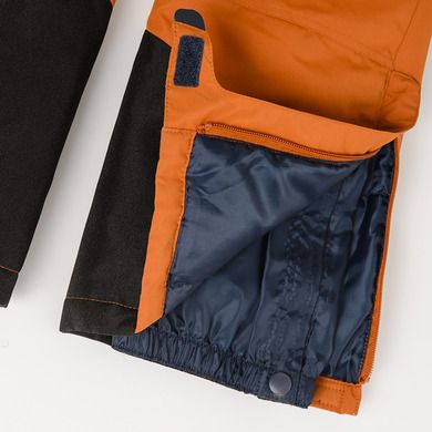 Cool Club, Pantaloni ski cu bretele pentru baieti, maro deschis
