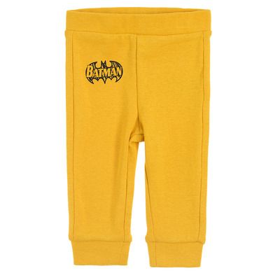 Cool Club, Pantaloni trening pentru baieti, galben, gri, imprimeu Batman, set 3 buc.