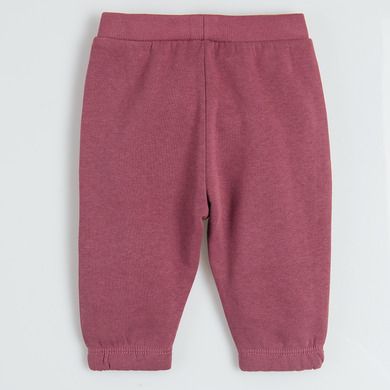 Cool Club, Pantaloni trening pentru fete, bordo, imprimeu vulpite