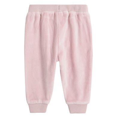Cool Club, Pantaloni trening pentru fete, velur, roz, imprimeu inimioare