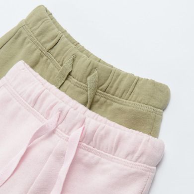 Cool Club, Pantaloni trening pentru fete, verde, roz, set 2 buc.