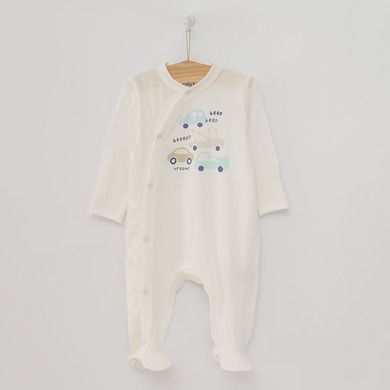 Cool Club, Pijama tip salopeta pentru baieti, mix de culori, imprimeu masinute, set 2 buc.