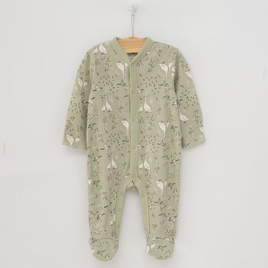 Cool Club, Pijama tip salopeta pentru fete, roz deschis, verde, imprimeu gascute, set 2 buc.