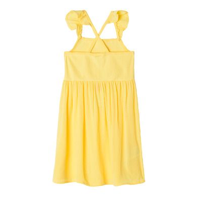 Cool Club, Rochie cu bretele pentru fete, galben, cu volanase