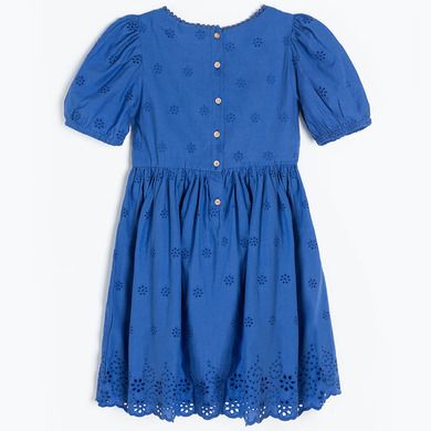 Cool Club, Rochie cu maneca scurta pentru fete, albastru inchis