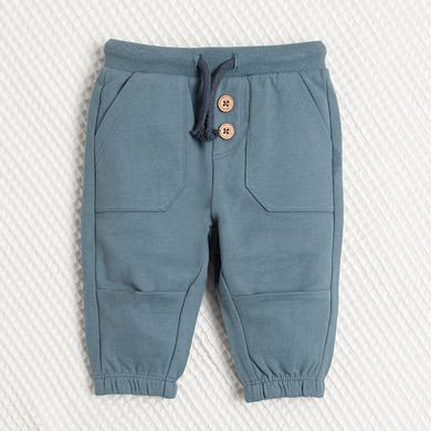 Cool Club, Set pentru baieti, Body cu maneca lunga, Pantaloni de trening, ecru, albastru, imprimeu tractoare