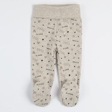 Cool Club, Set pentru bebelusi, body cu maneca lunga, pantaloni, ecru, bej