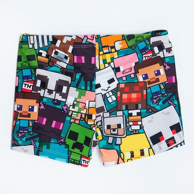 Cool Club, Sorturi de baie pentru baieti, mix, imprimeu Minecraft