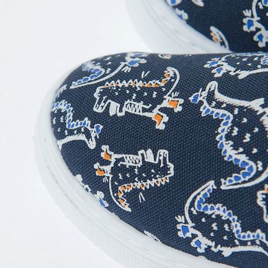 Cool Club, Tenisi tip slip on pentru baieti, bleumarin, imprimeu dinozauri