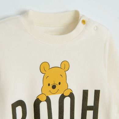 Cool Club, Trening pentru baieti, ecru-granit, imprimeu Winnie the Pooh