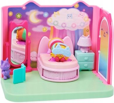 Gabby's Dollhouse, Gabby, Dormitor, set de joaca cu figurina si accesor