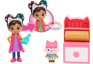 Gabby's Dollhouse, Gabby's Art Studio, set de joaca cu figurina si accesorii
