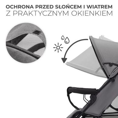 Kinderkraft, Tik, carucior umbrela, Stone Grey