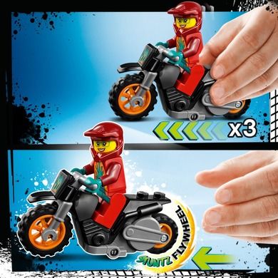 LEGO City, Motocicleta de cascadorie pentru pompieri, 60311