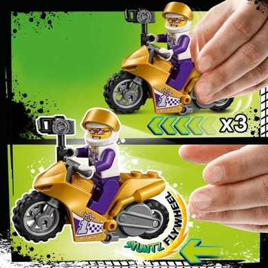 LEGO City, Motocicleta de cascadorie pentru selfie, 60309