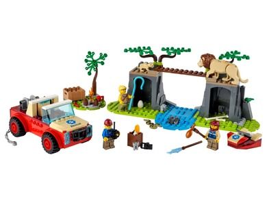 LEGO City Stunt, Masina de teren pentru salvarea animalelor salbatice, 60301