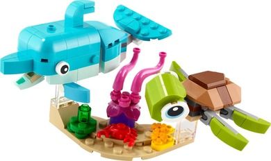 LEGO Creator, 3in1 Delfin si broasca testoasa, 31128