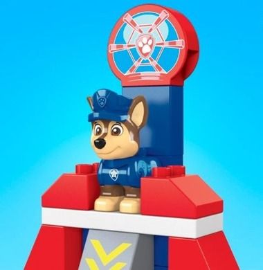 Mega Bloks, Paw Patrol, Chase, masina si figurina, set de constructie, 31 piese