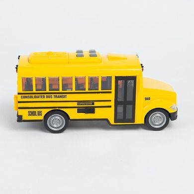 Smiki, Autobuz scolar, vehicul cu lumini si sunete, 1:20, 20 cm