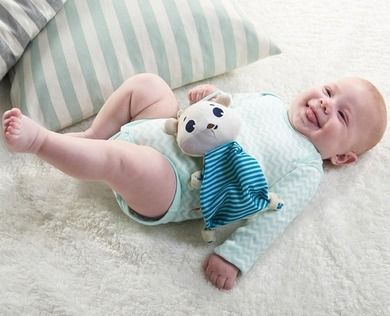 Tiny Love, Tiny Smarts, Ursulet polar Eleanor, Jucarie din material cu agatatoare
