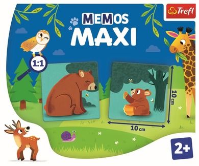 Trefl, Memo-uri Maxi Parinti animale si copiii, joc