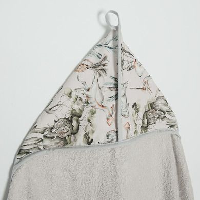 BabyMatex, Maxi Junior, Dinozaur, halat de baie, gri, 140-70 cm