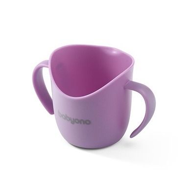 BabyOno, Flow, cana ergonomica pentru copii, 120 ml, violet