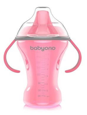 BabyOno, Natural Nursing, cana anticurgere cu cioc tare, 260 ml