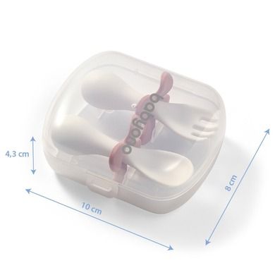 BabyOno, tacamuri ergonomice pentru copii, roz
