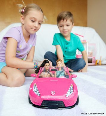 Barbie, Cabriolet roz, set de joaca fara papusa