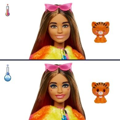 Barbie, Cutie Reveal, Tigru, papusa de serie Jungla
