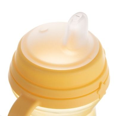 Canpol babies, FirstCup, canita anti-varsare cu duza din silicon, galben, 250 ml
