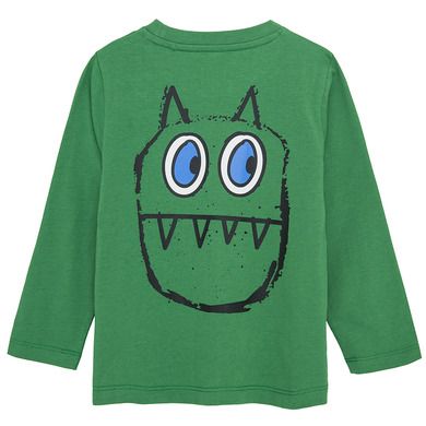 Cool Club, Bluza cu maneca lunga pentru baieti, verde, imprimeu Hey mate