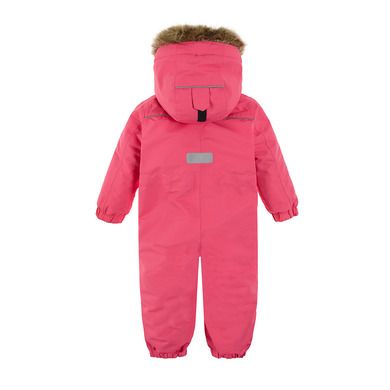 Cool Club, Combinezon ski cu gluga pentru fete, coral fluo, cu blanita