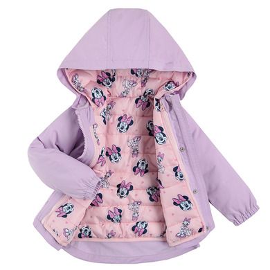 Cool Club, Geaca cu gluga pentru fete, 3in1, mix de culori, imprimeu Minnie Mouse