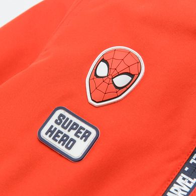 Cool Club, Geaca de ploaie cu gluga pentru baieti, rosu, imprimeu Spider-Man