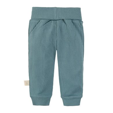 Cool Club, Pantaloni pentru bebelusi, din tricot striat, verde-albastru