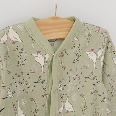 Cool Club, Pijama tip salopeta pentru fete, roz deschis, verde, imprimeu gascute, set 2 buc.